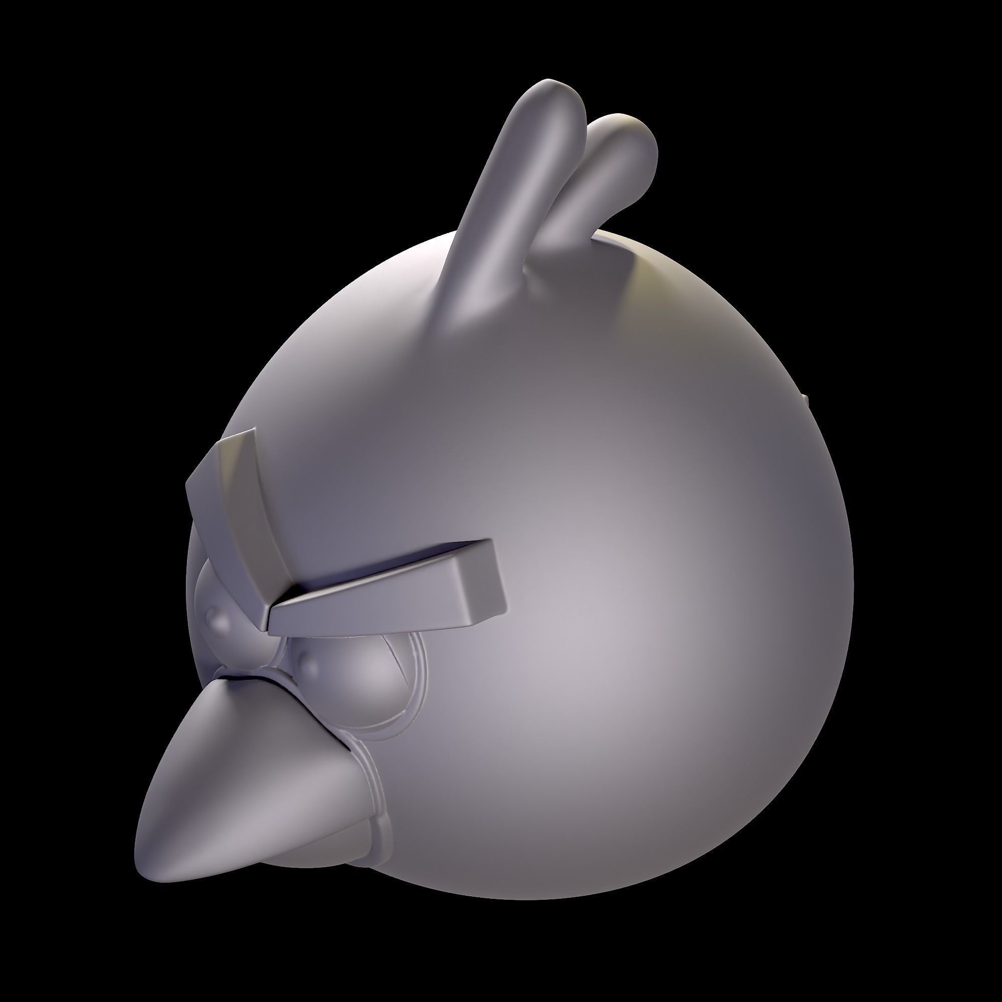 Angry Bird-Red 3D print model_4