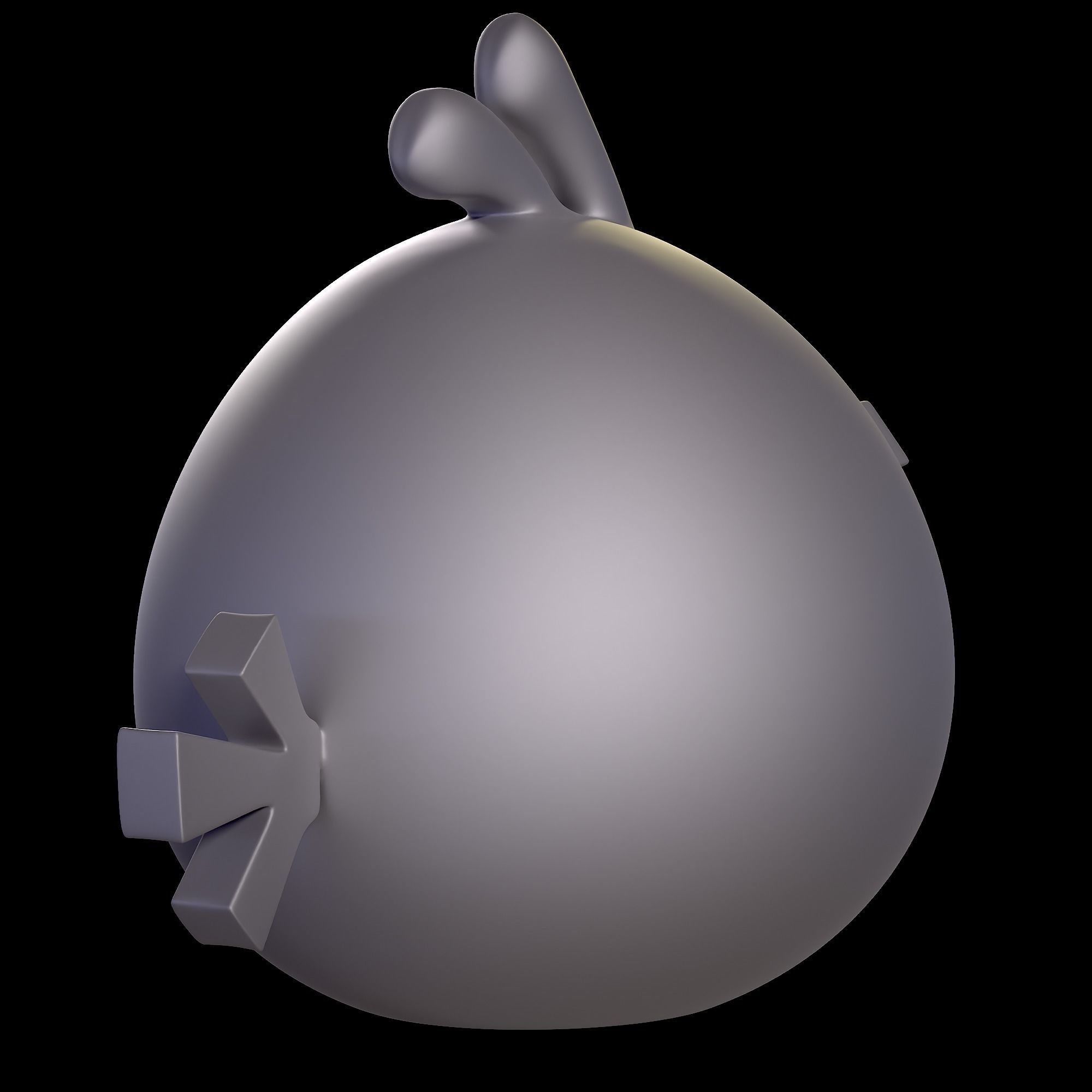 Angry Bird-Red 3D print model_2