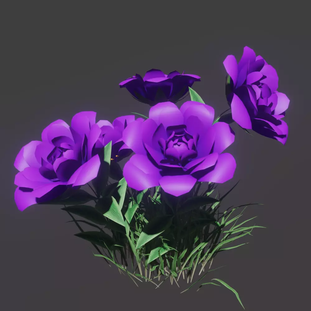Purple Flower 3D model