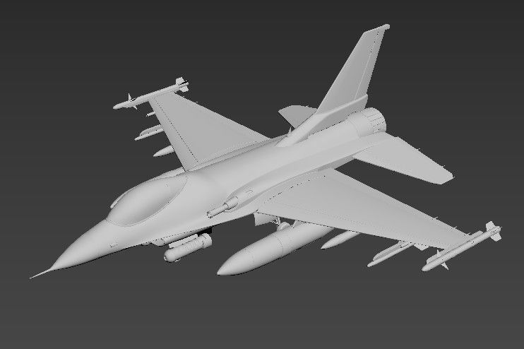 Model Airplane fighter jet 3D model_1