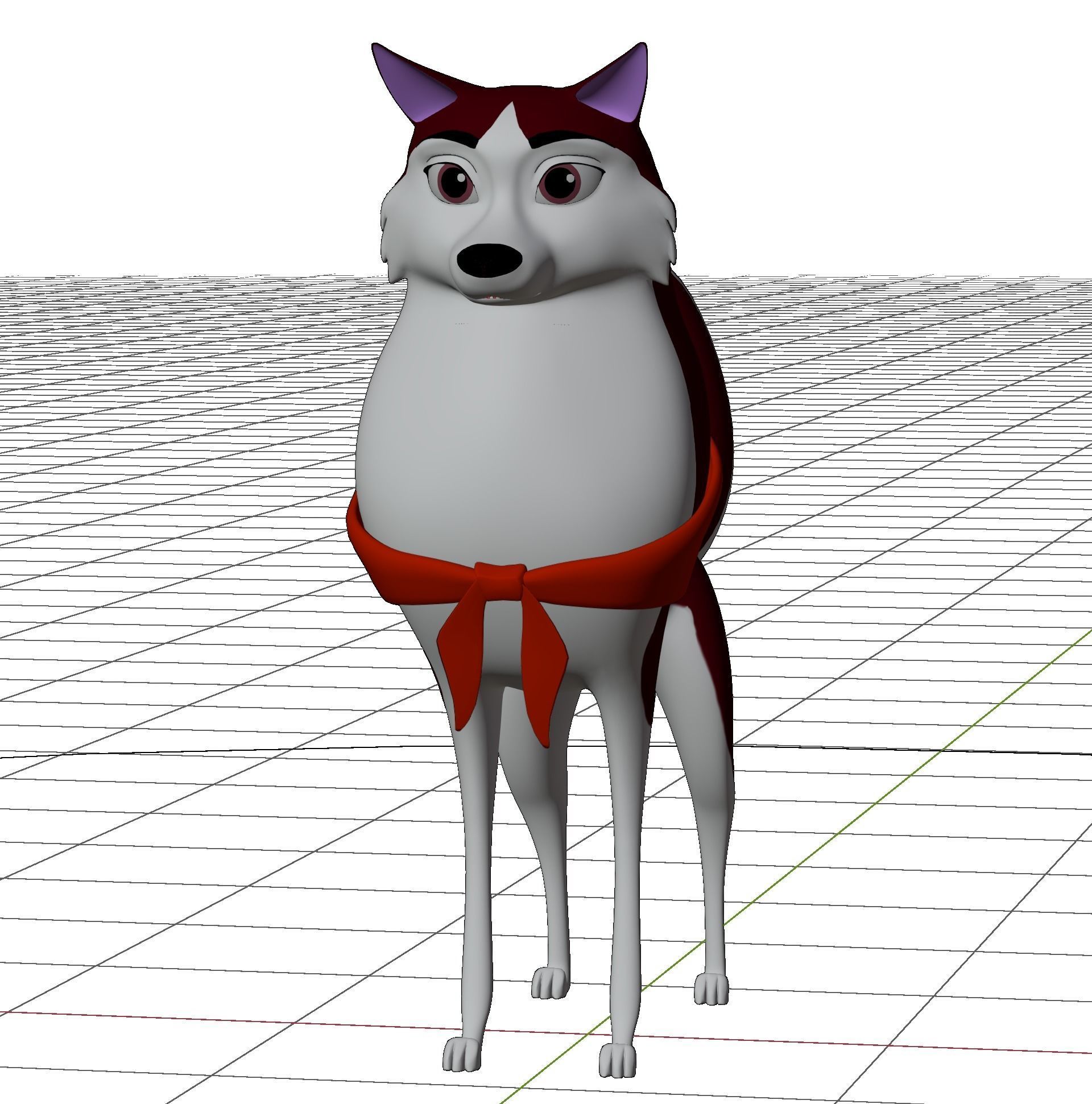 Jenna Balto Low-poly 3D model_13