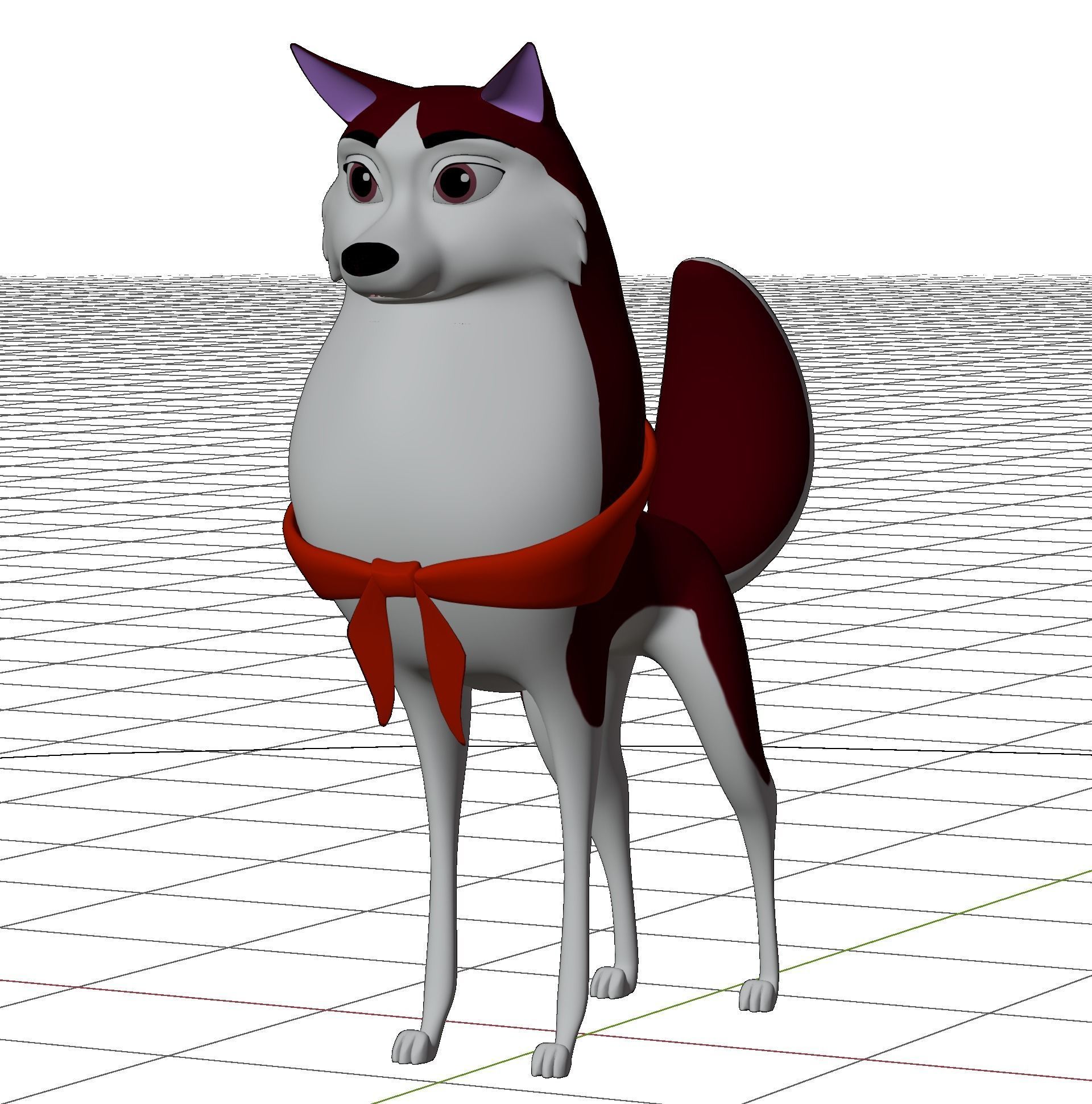 Jenna Balto Low-poly 3D model_7