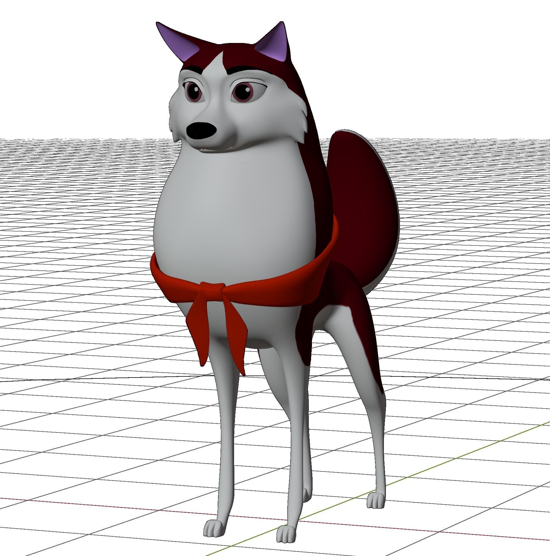 Jenna Balto Low-poly 3D model_10