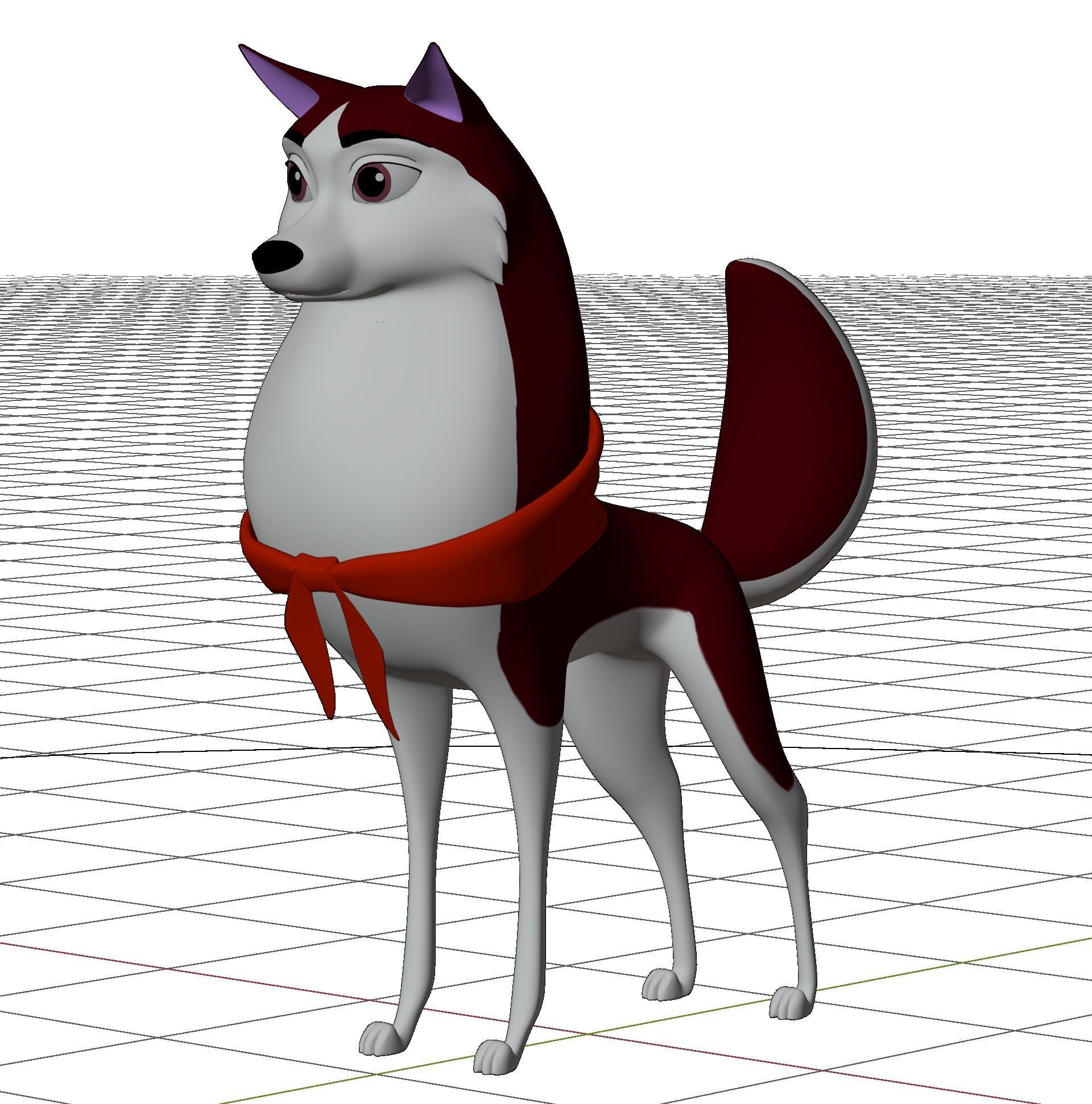 Jenna Balto Low-poly 3D model_50