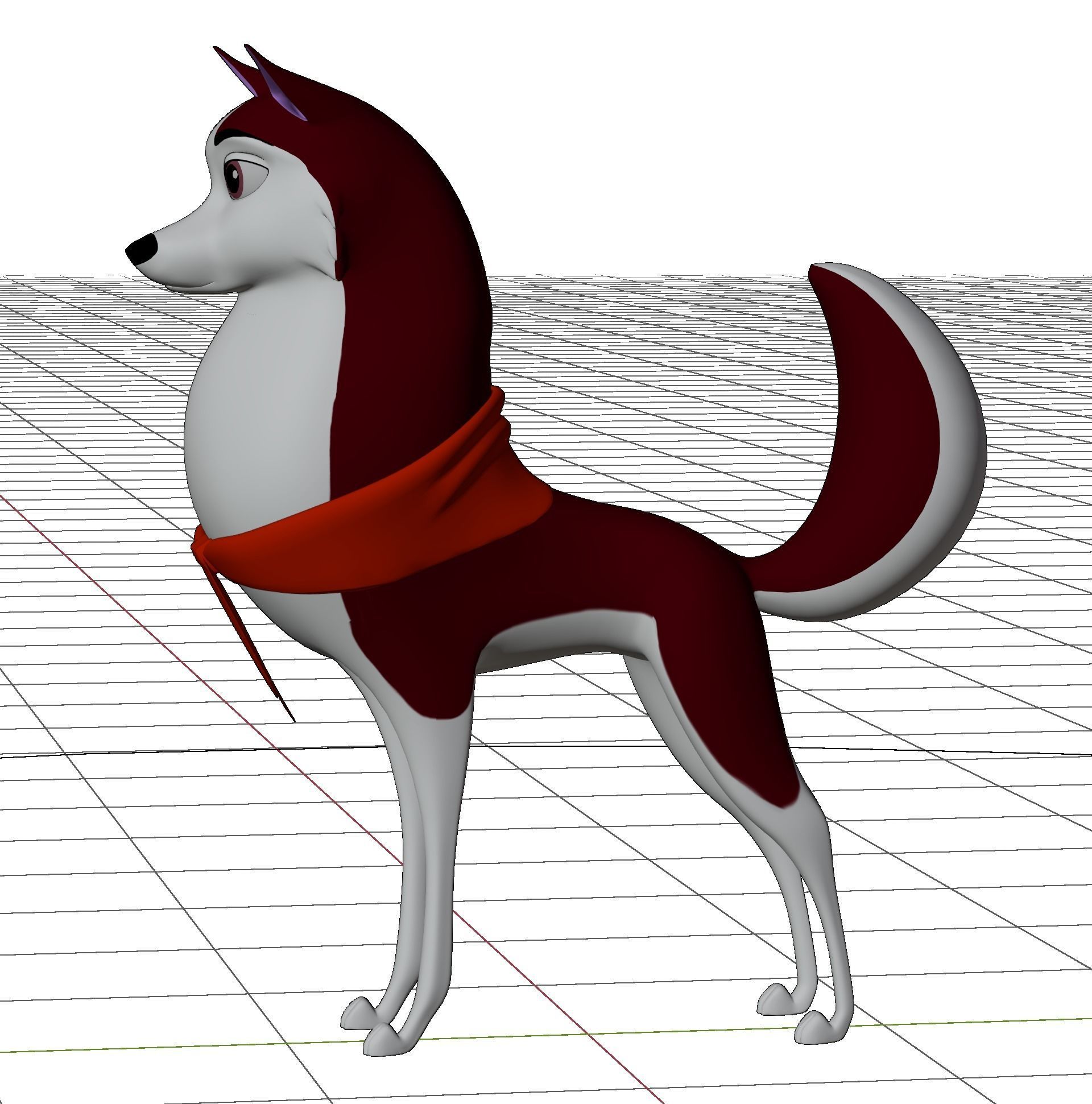 Jenna Balto Low-poly 3D model_44