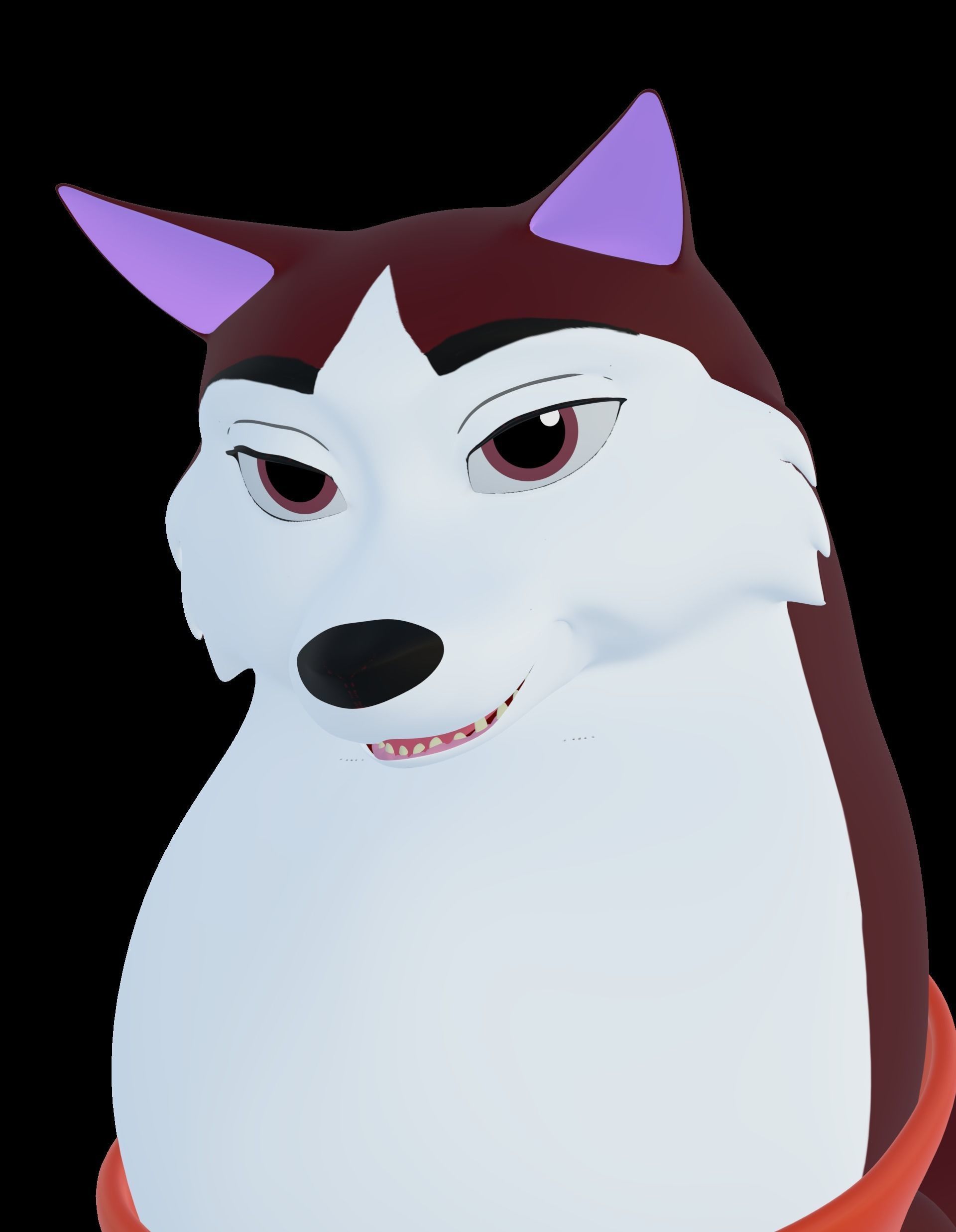 Jenna Balto Low-poly 3D model_1