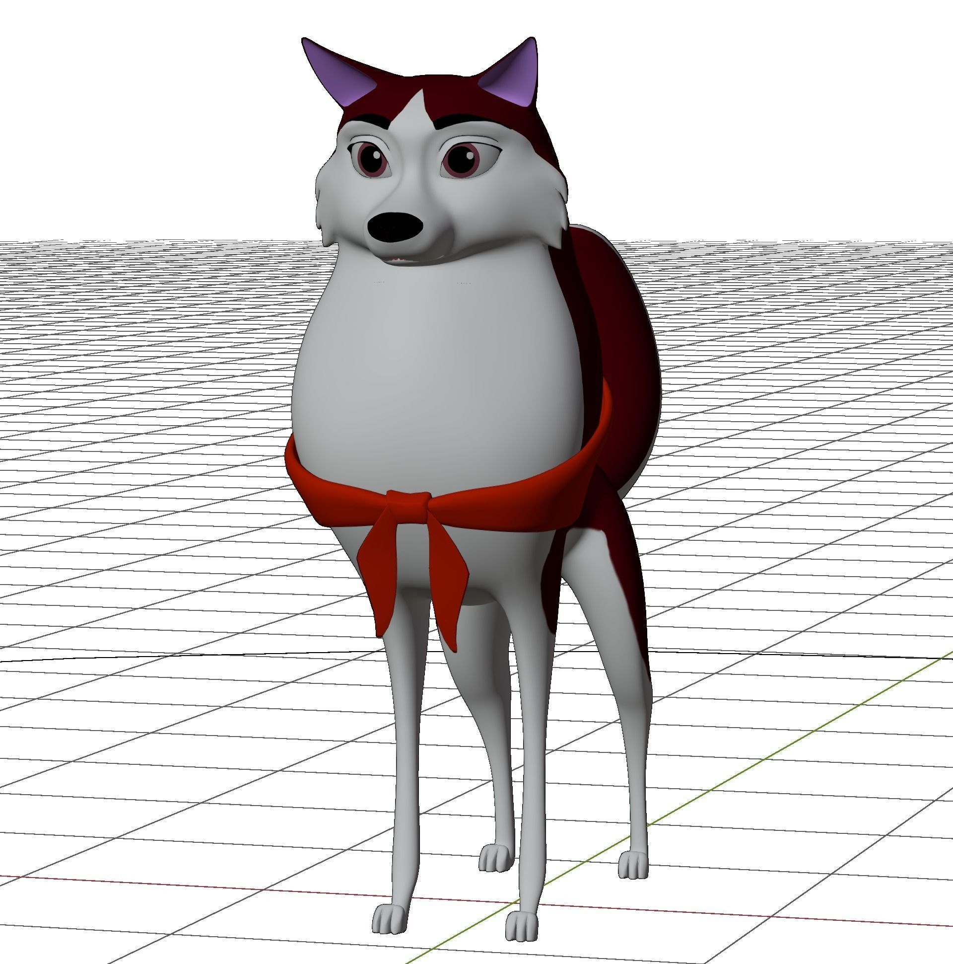 Jenna Balto Low-poly 3D model_12