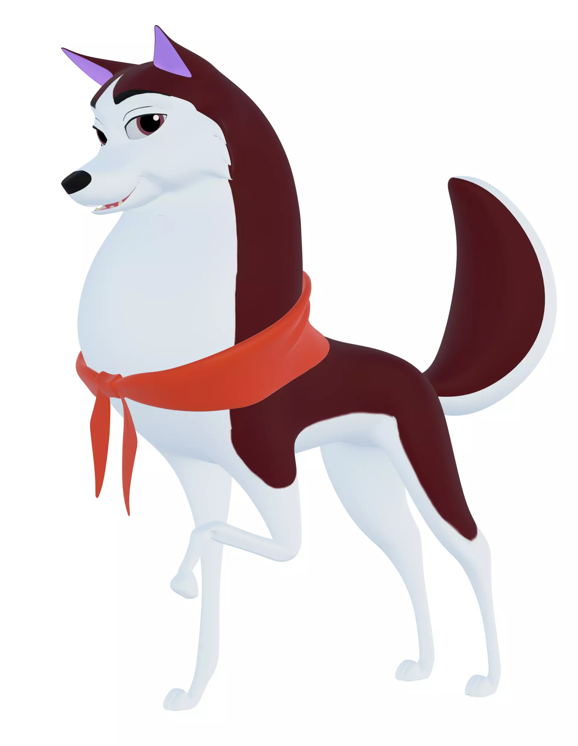 Jenna Balto Low-poly 3D model_0