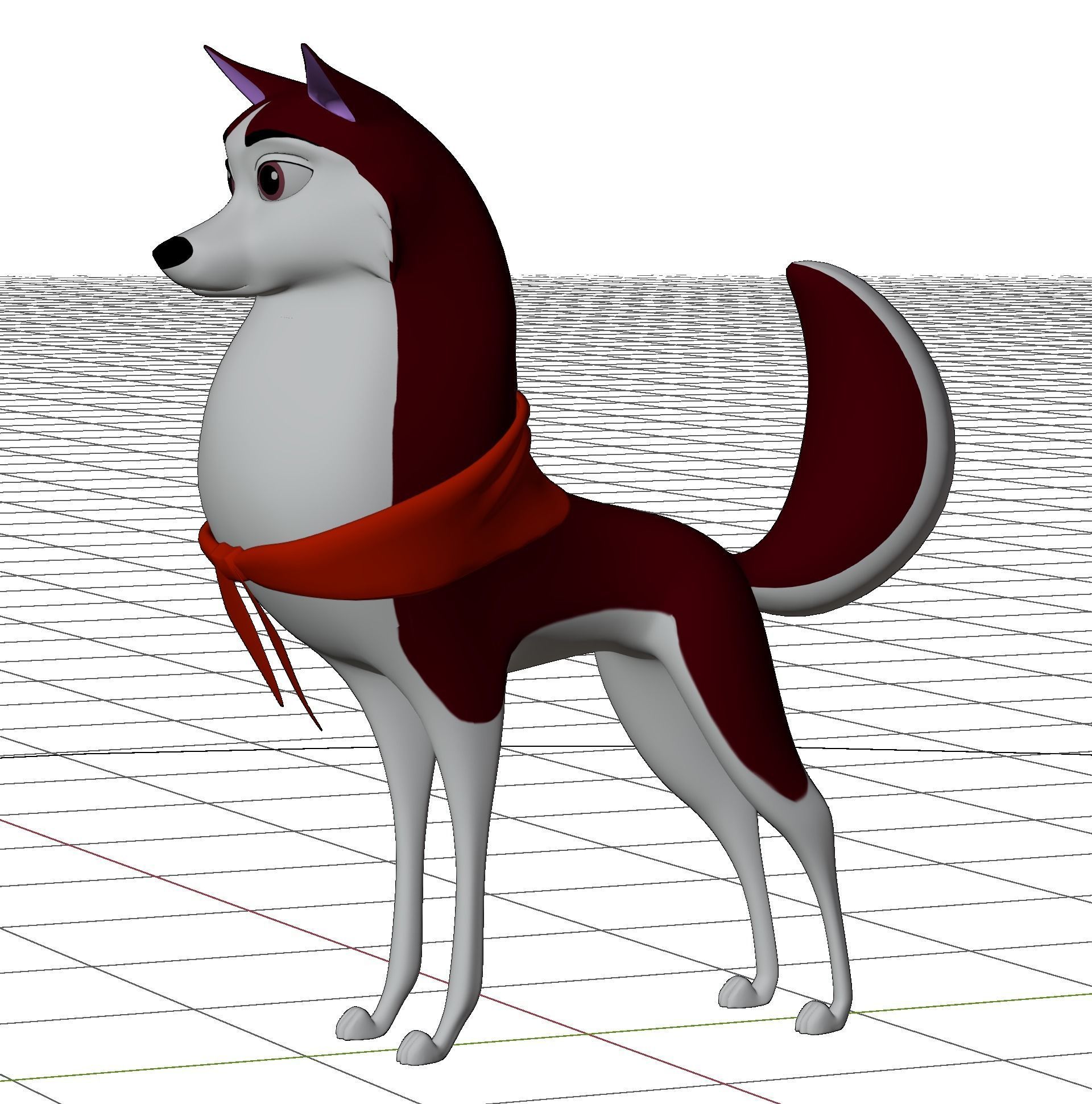 Jenna Balto Low-poly 3D model_46