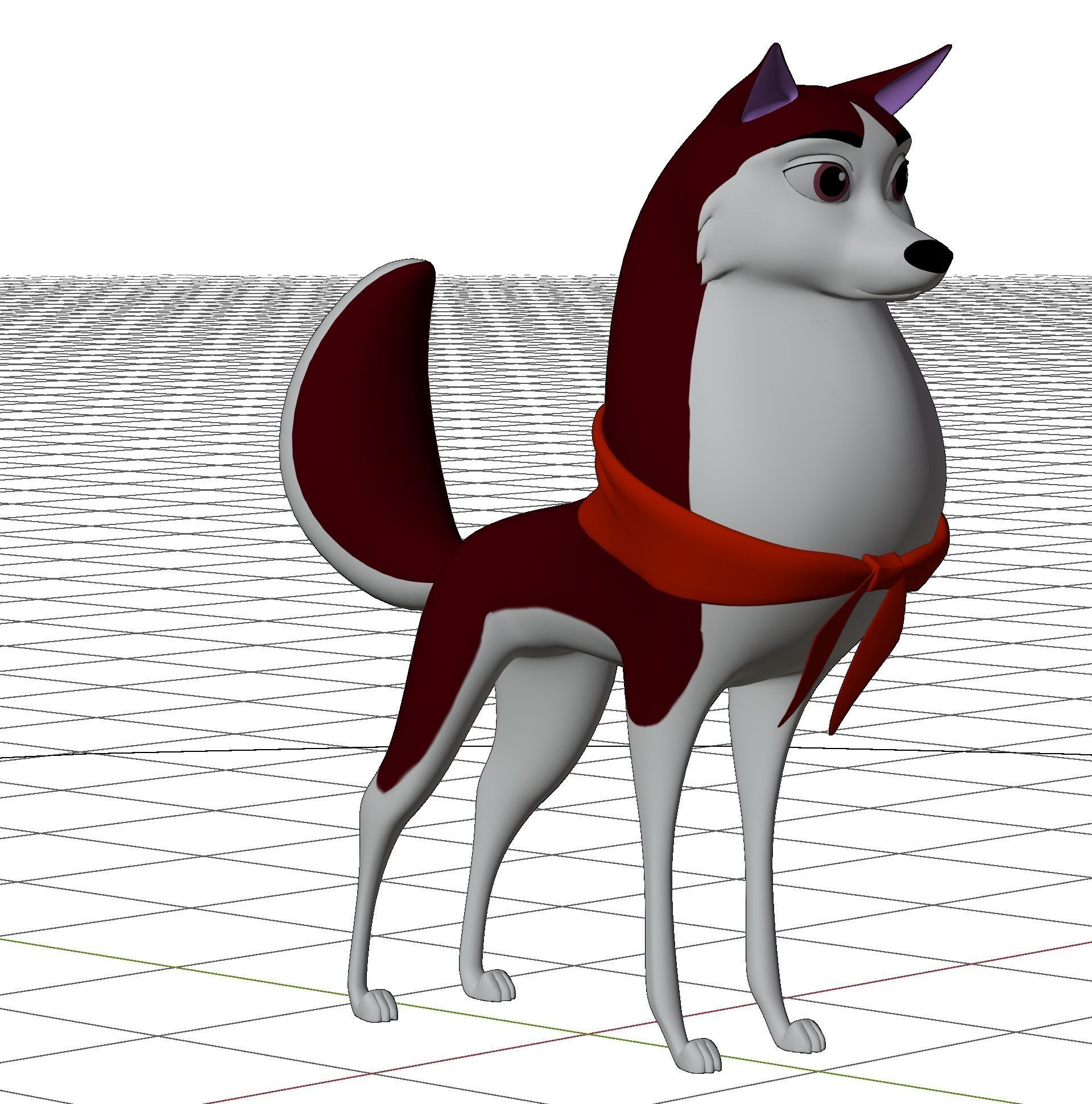 Jenna Balto Low-poly 3D model_21