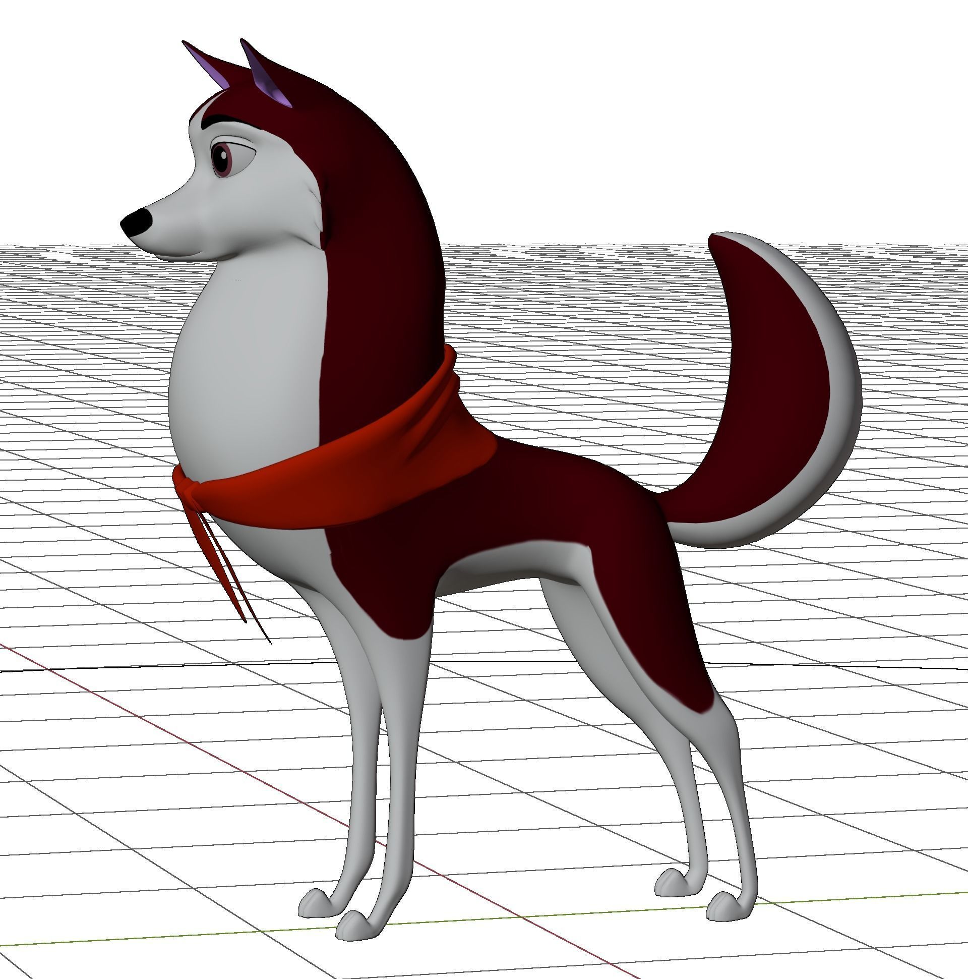 Jenna Balto Low-poly 3D model_45