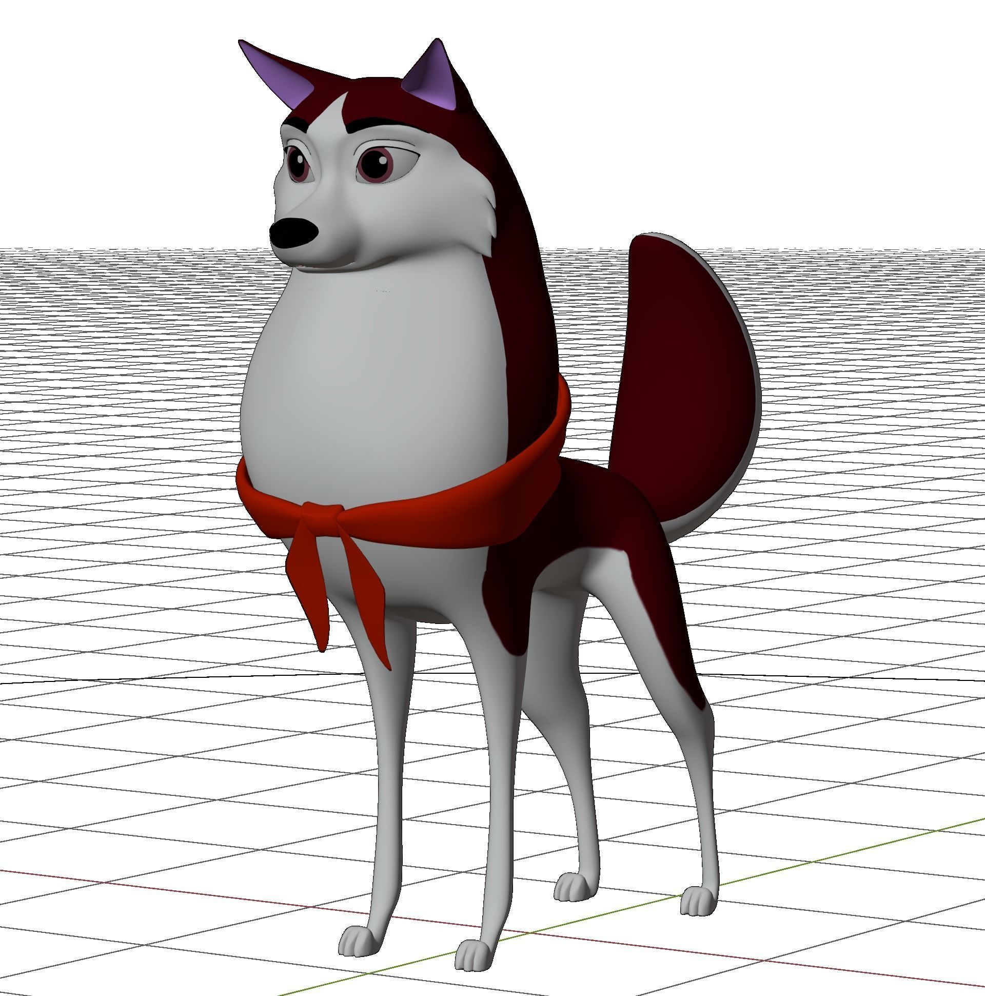 Jenna Balto Low-poly 3D model_52