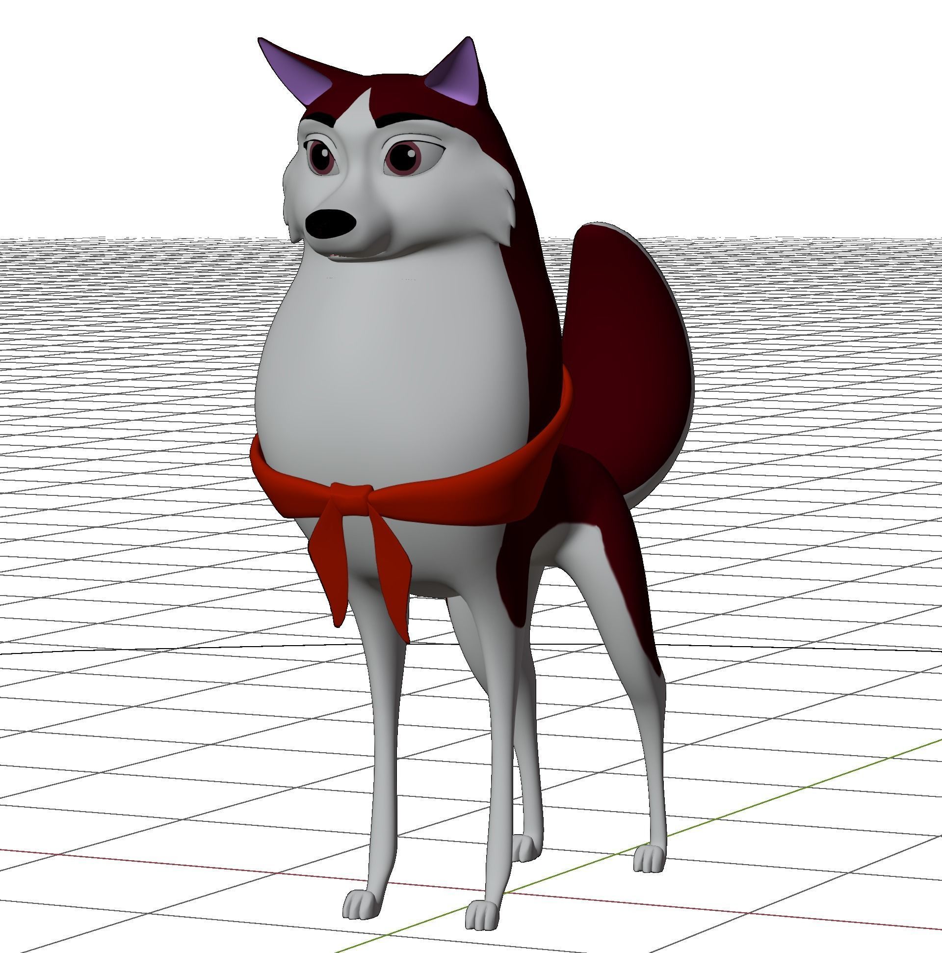 Jenna Balto Low-poly 3D model_9