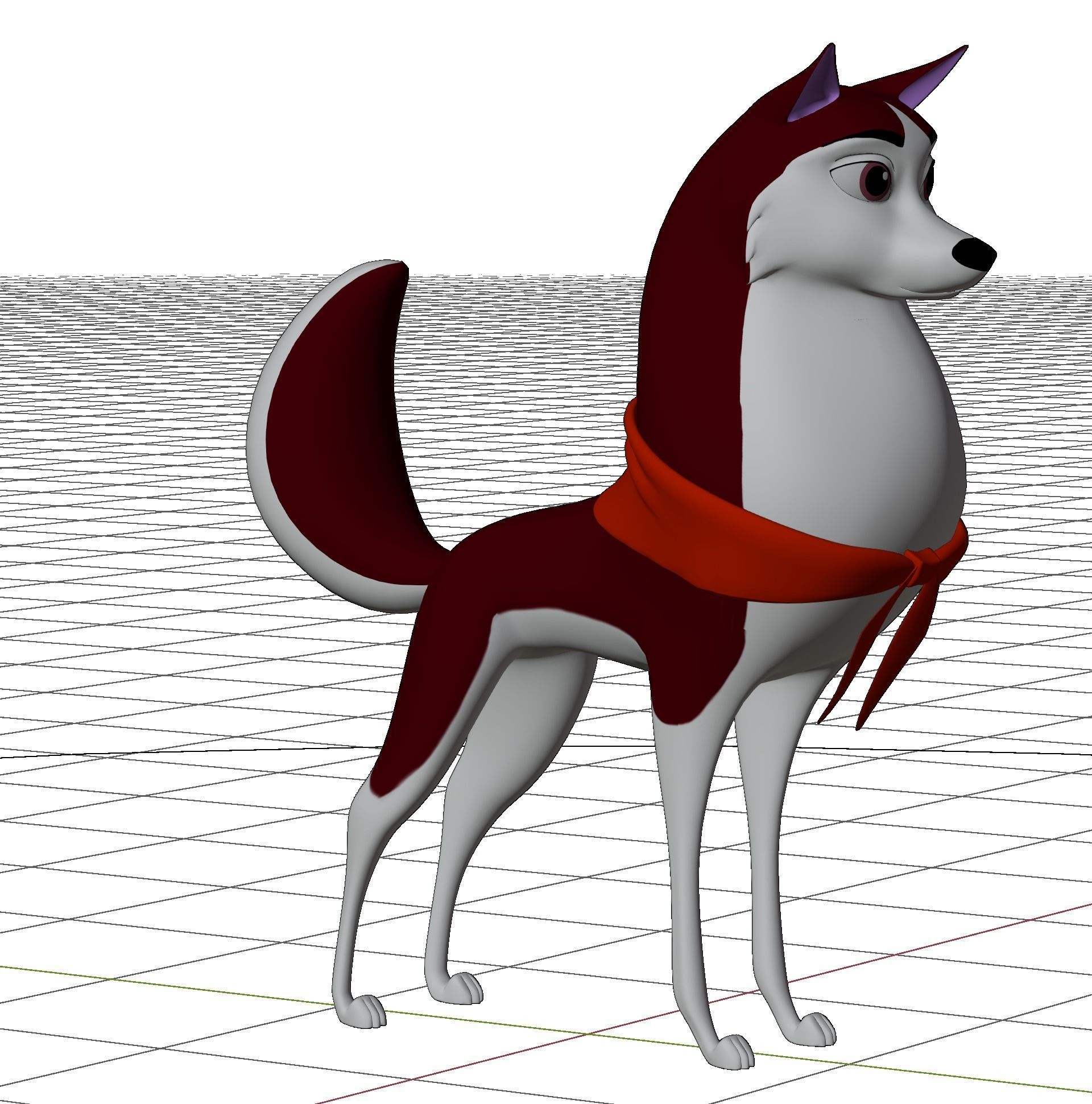 Jenna Balto Low-poly 3D model_22