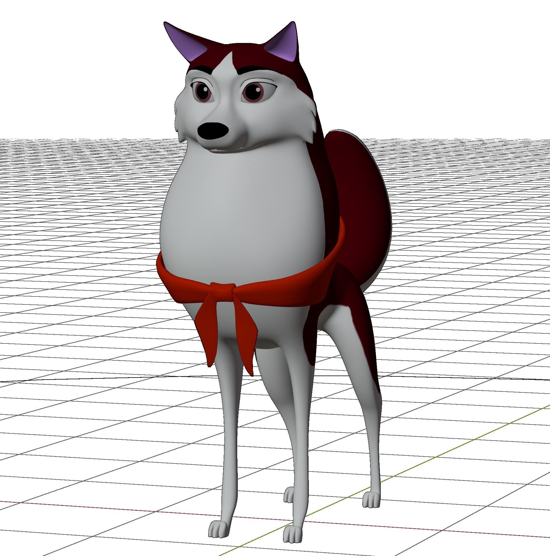 Jenna Balto Low-poly 3D model_11