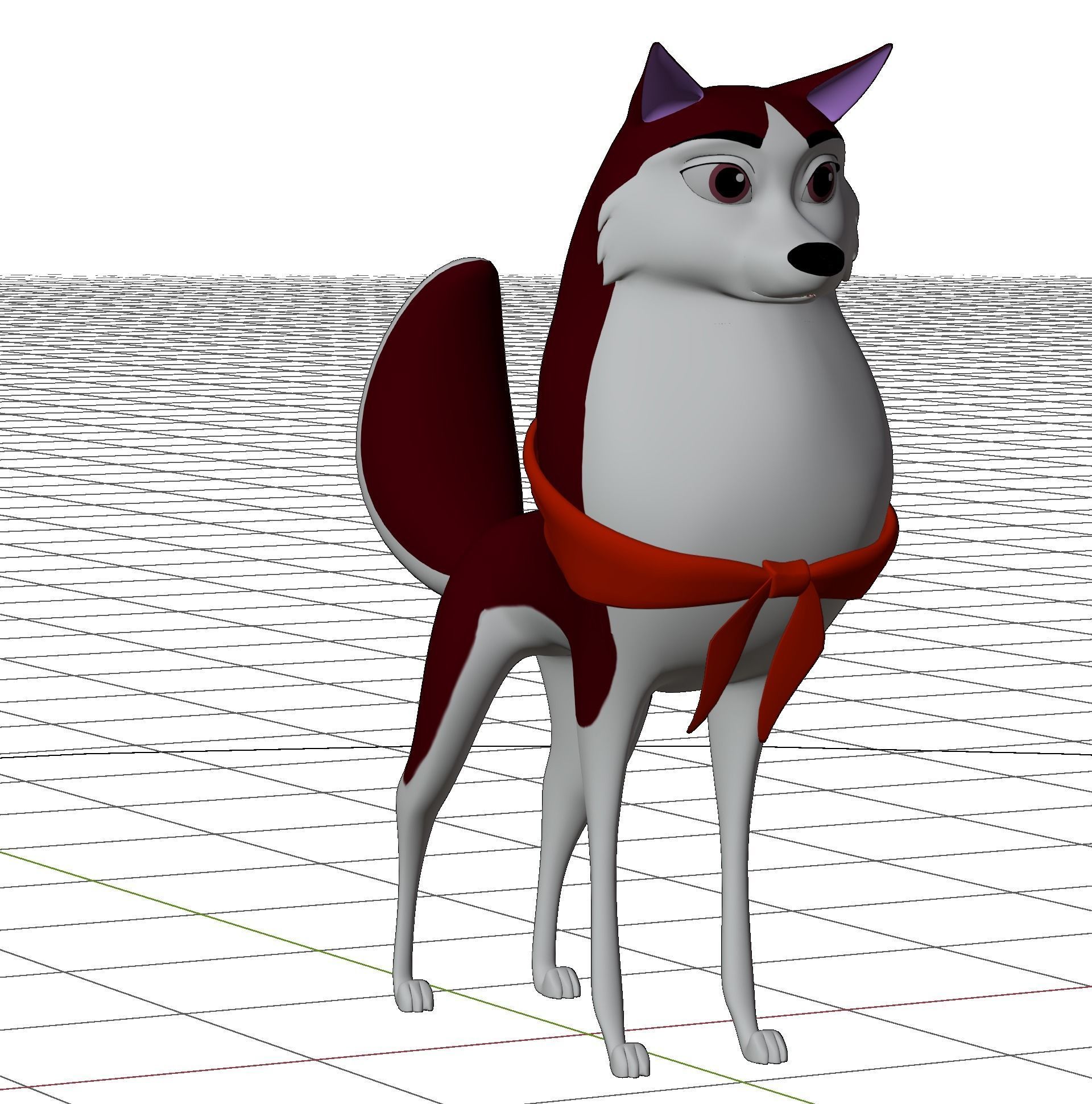 Jenna Balto Low-poly 3D model_19