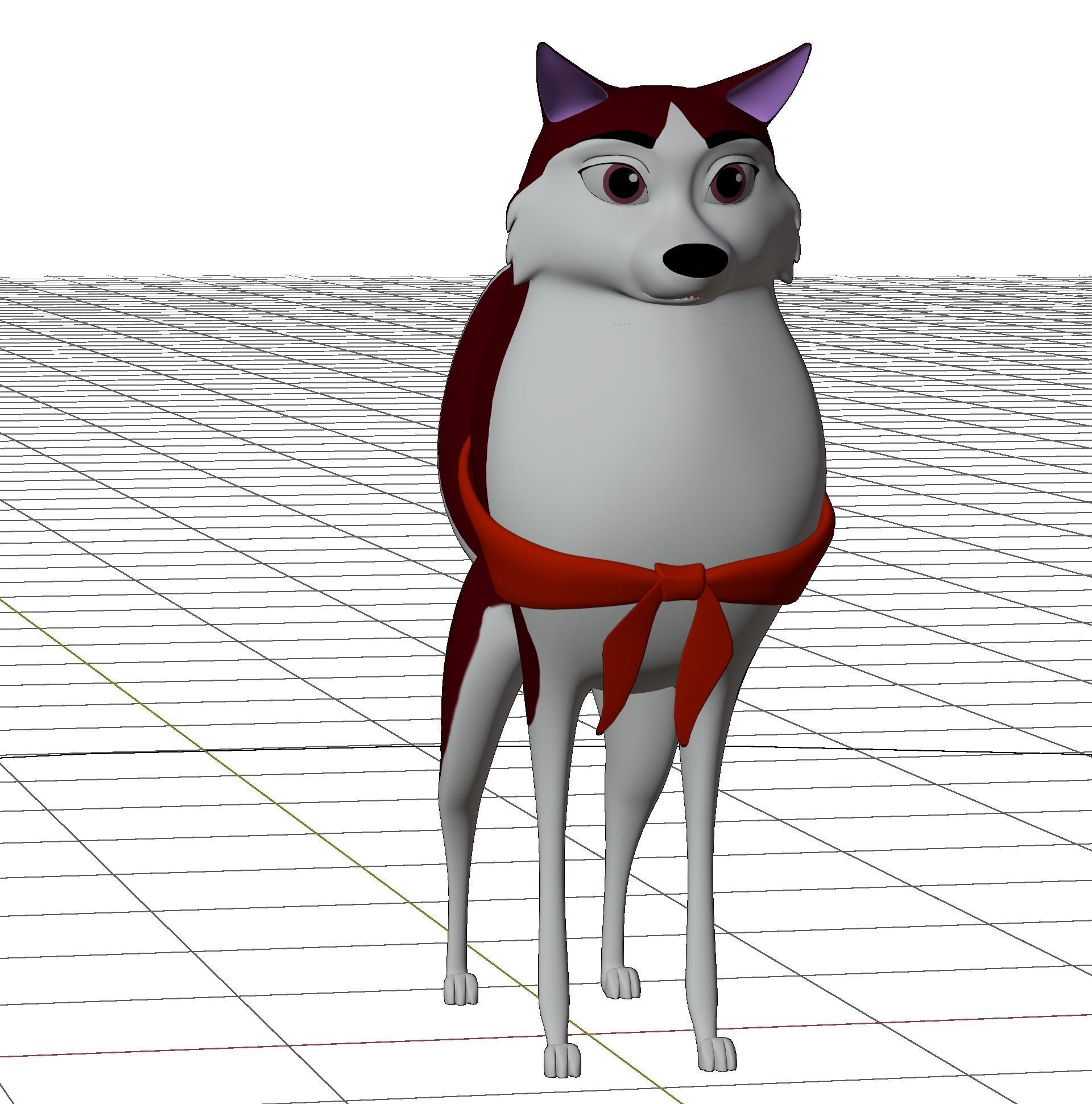 Jenna Balto Low-poly 3D model_17