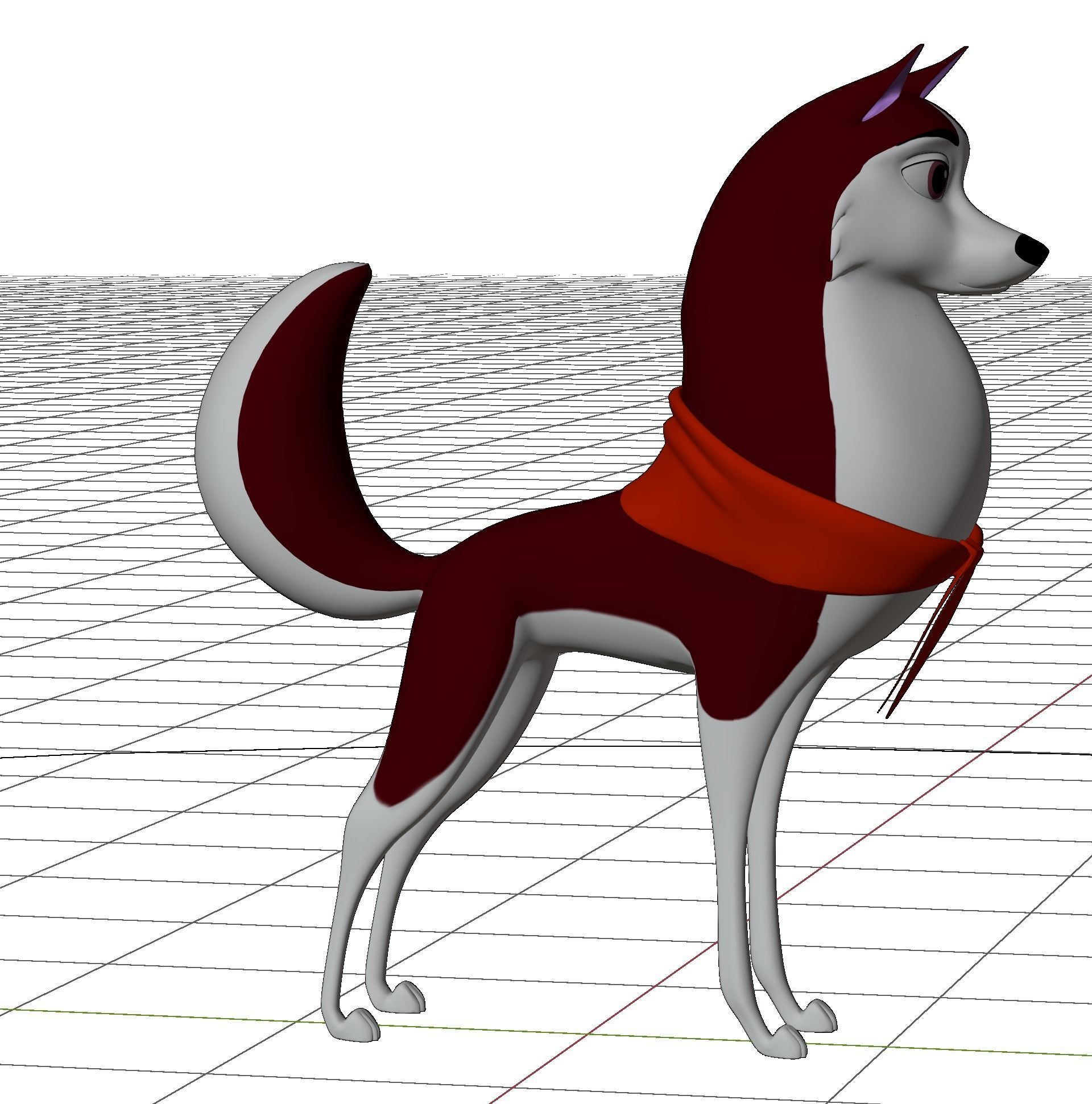 Jenna Balto Low-poly 3D model_24