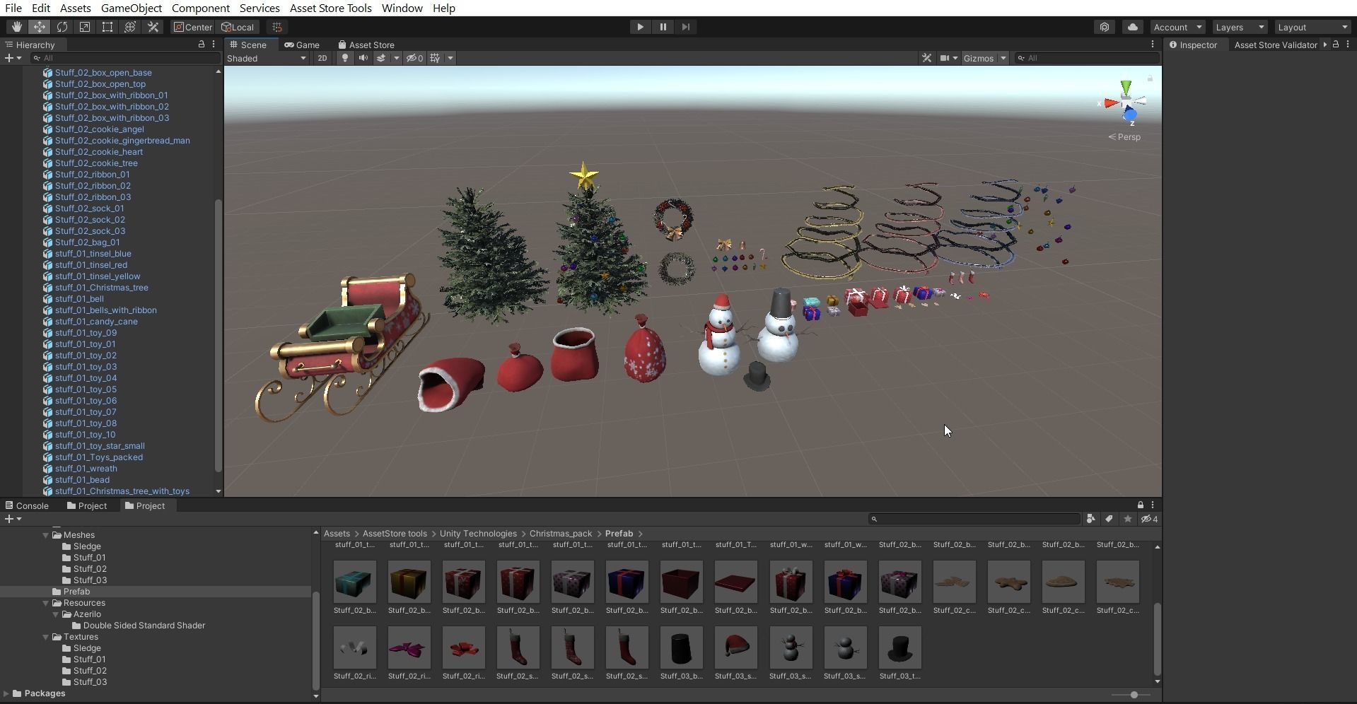 Christmas pack Low-poly 3D model_13