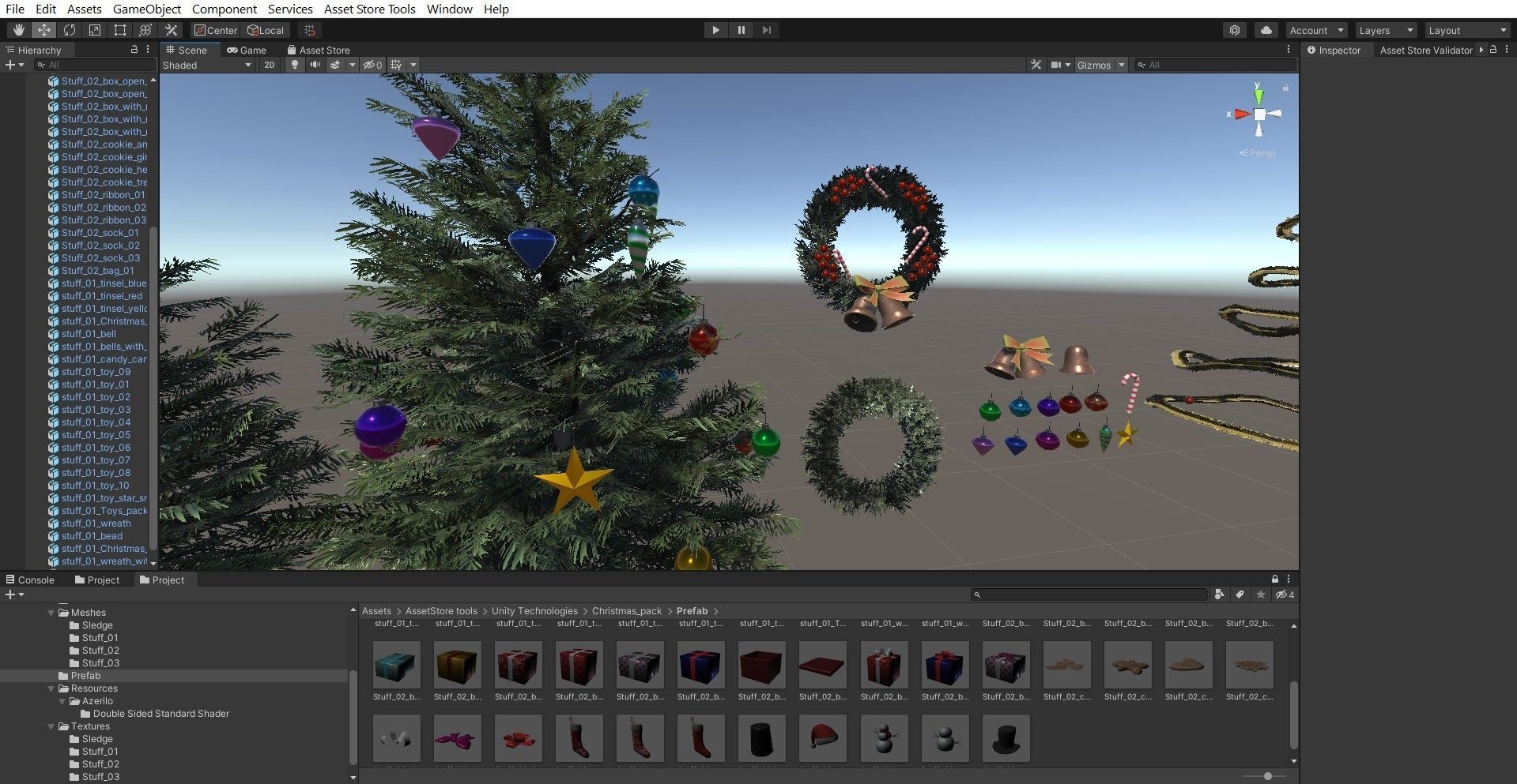 Christmas pack Low-poly 3D model_14