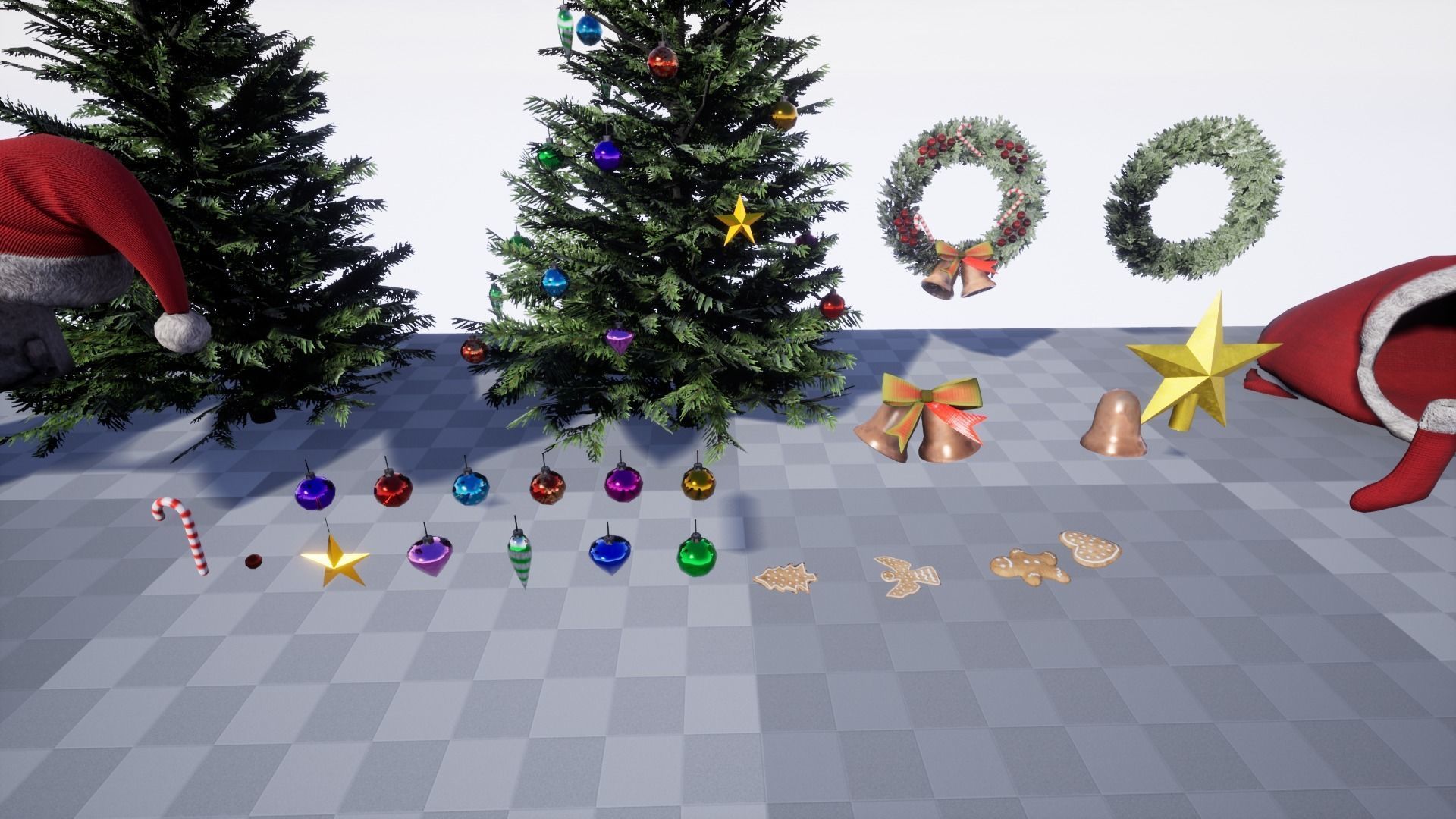 Christmas pack Low-poly 3D model_10