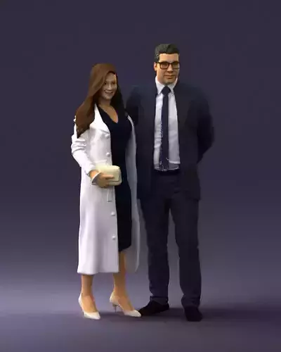 Casual couple 0001 3D Print Ready 3D print model