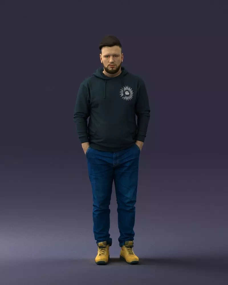 000053 Casual Man 0218 3dp 3D print model