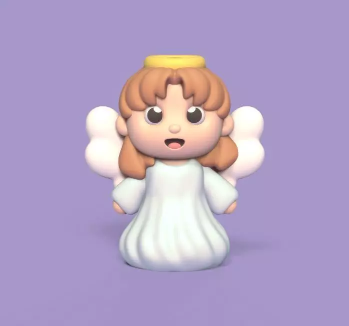 Happy Angel 3D print model_0