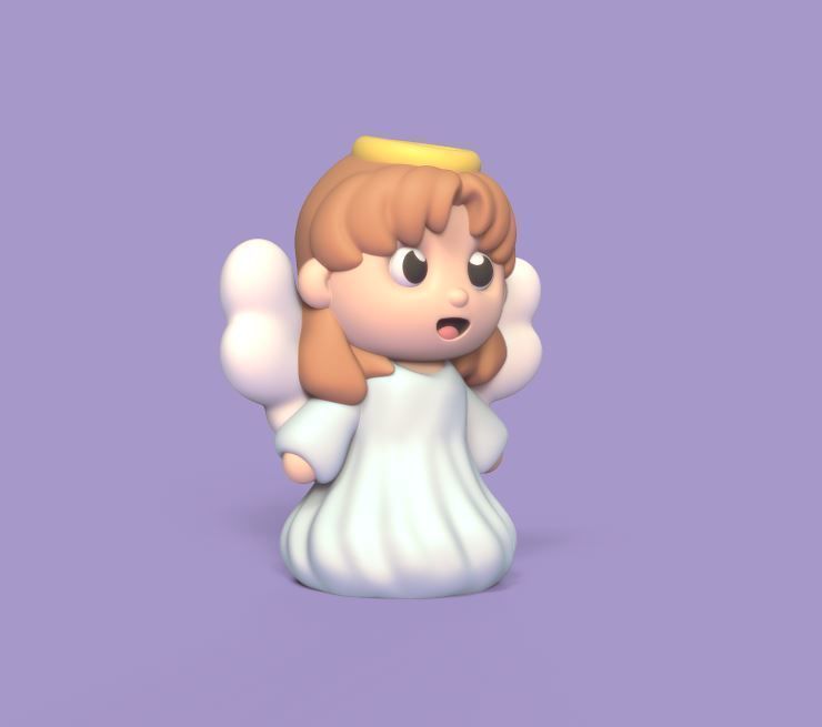 Happy Angel 3D print model_1