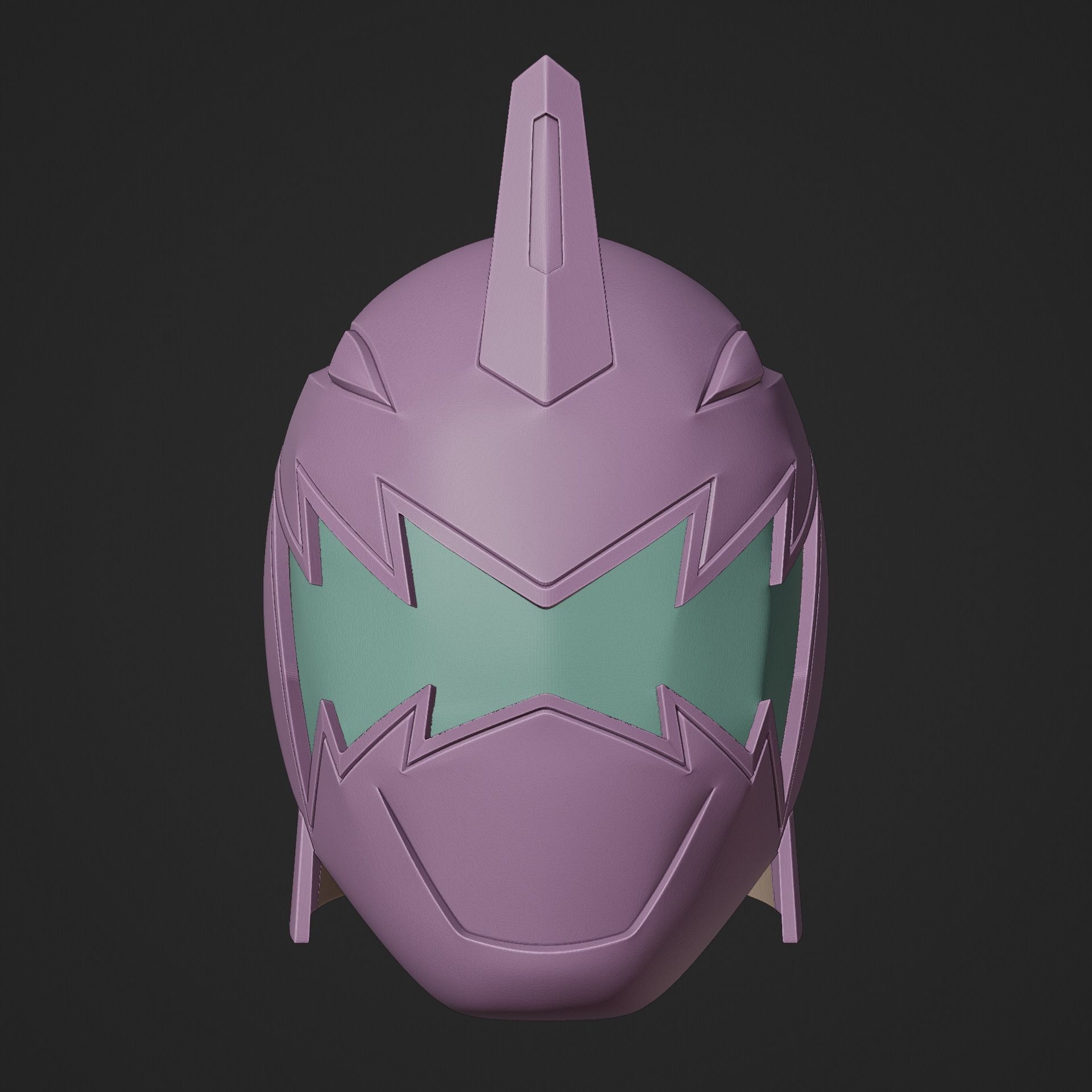 Dino Thunder Black Ranger Helmet 3D print model_4