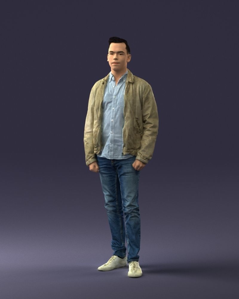 000028 Casual man 0818 3D model_33