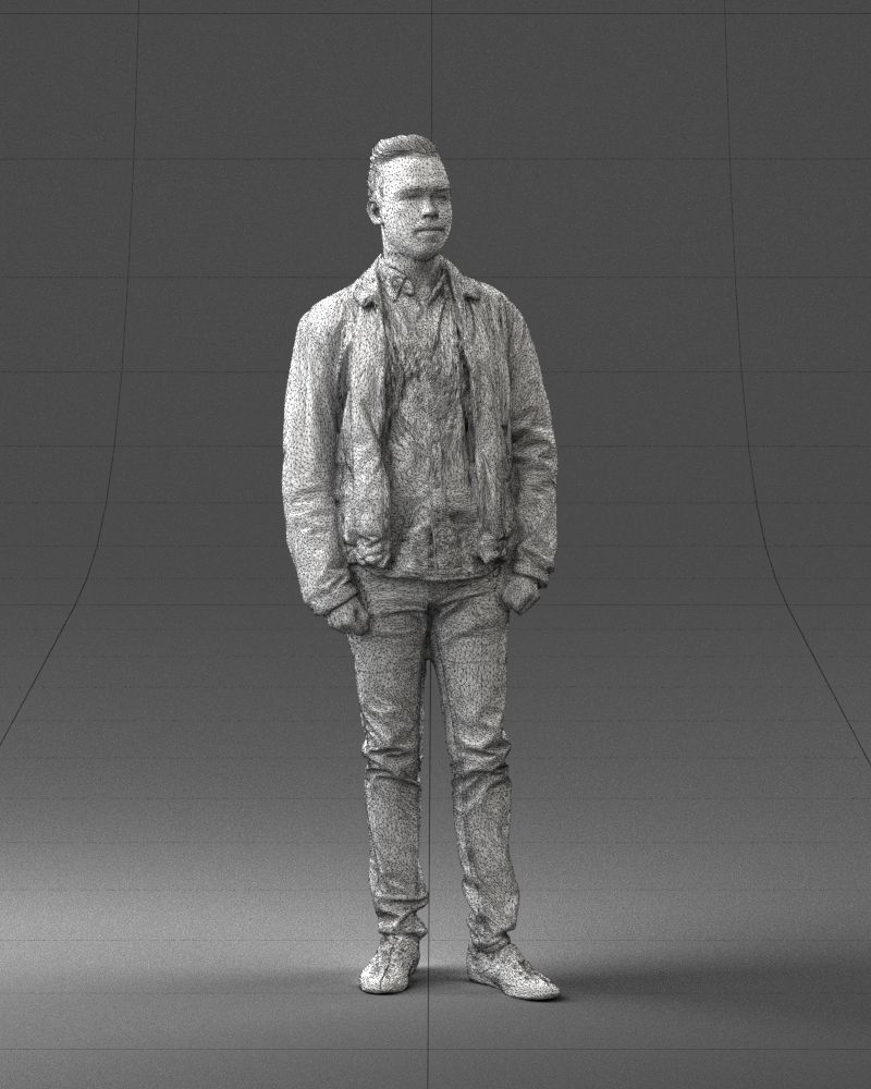 000028 Casual man 0818 3D model_8