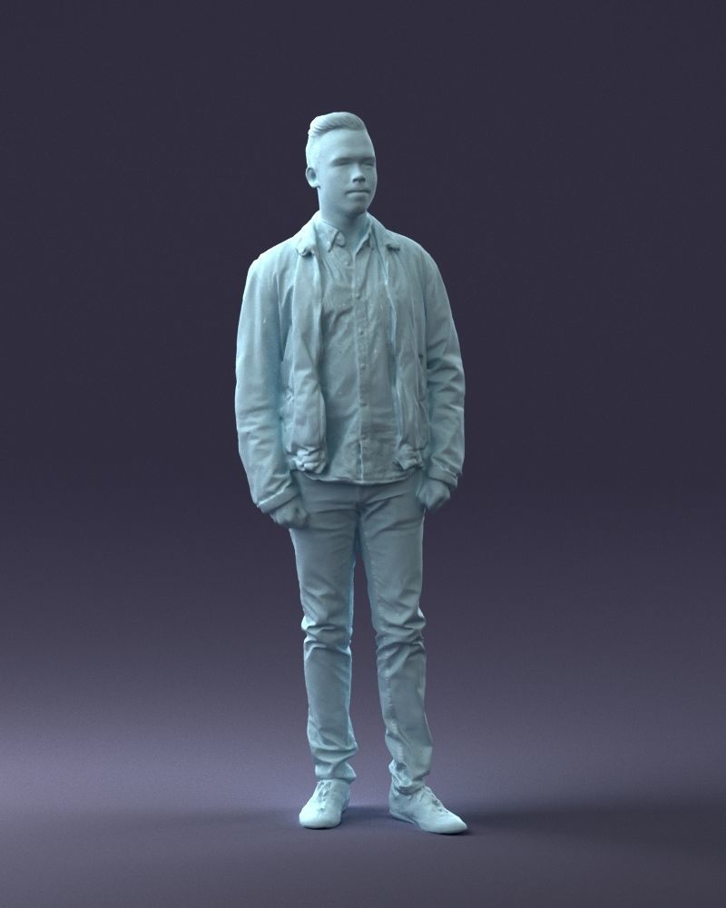 000028 Casual man 0818 3D model_7
