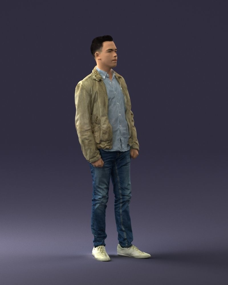 000028 Casual man 0818 3D model_9