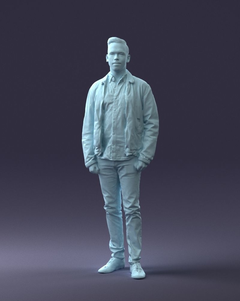 000028 Casual man 0818 3D model_37