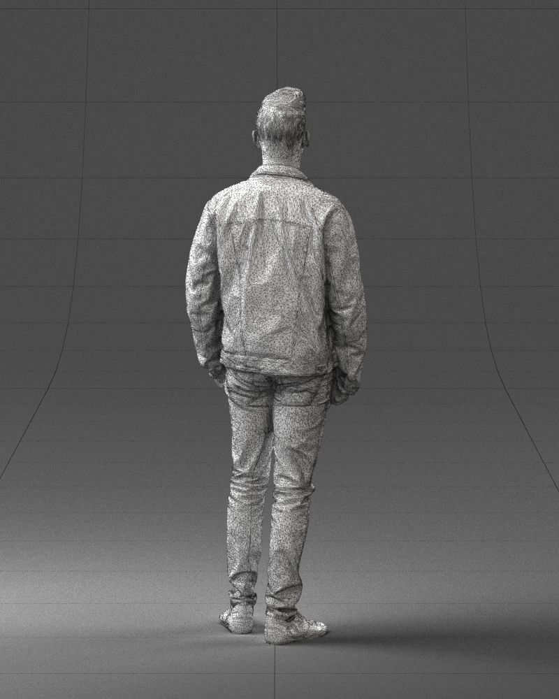 000028 Casual man 0818 3D model_20