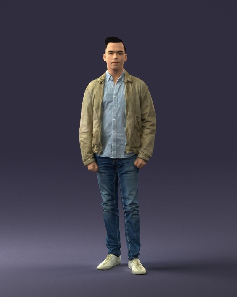 000028 Casual man 0818 3D model_3