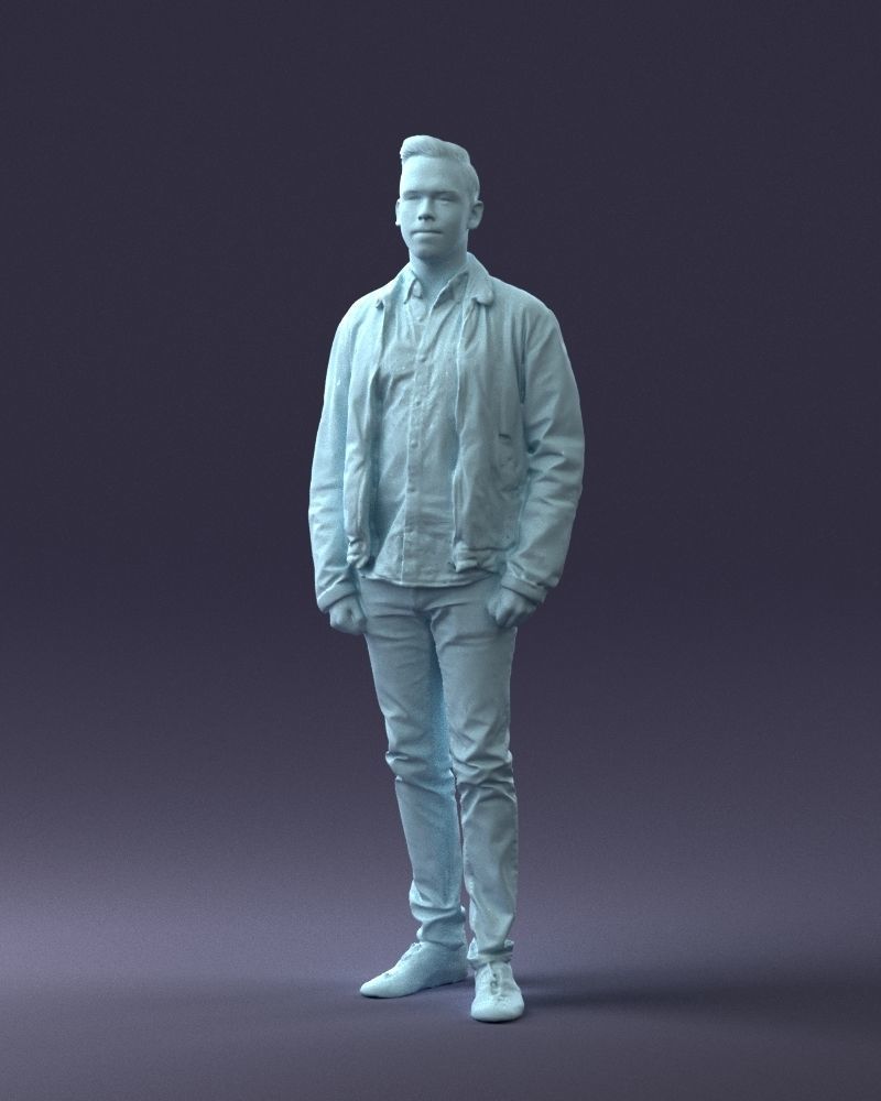 000028 Casual man 0818 3D model_34