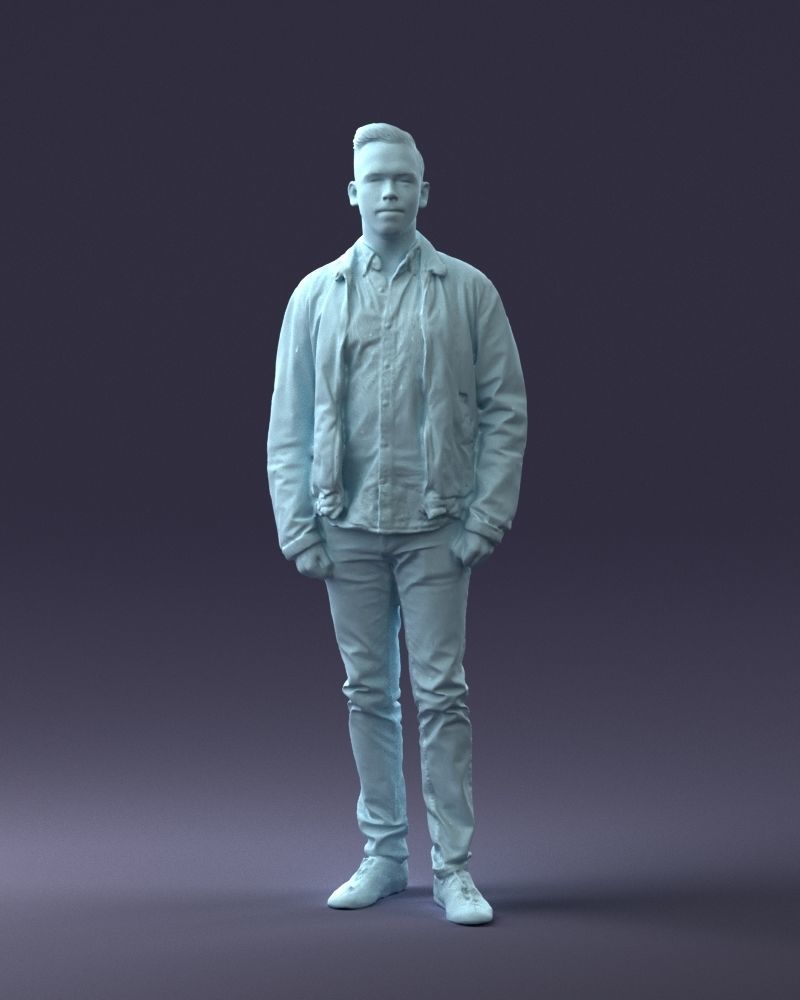 000028 Casual man 0818 3D model_4