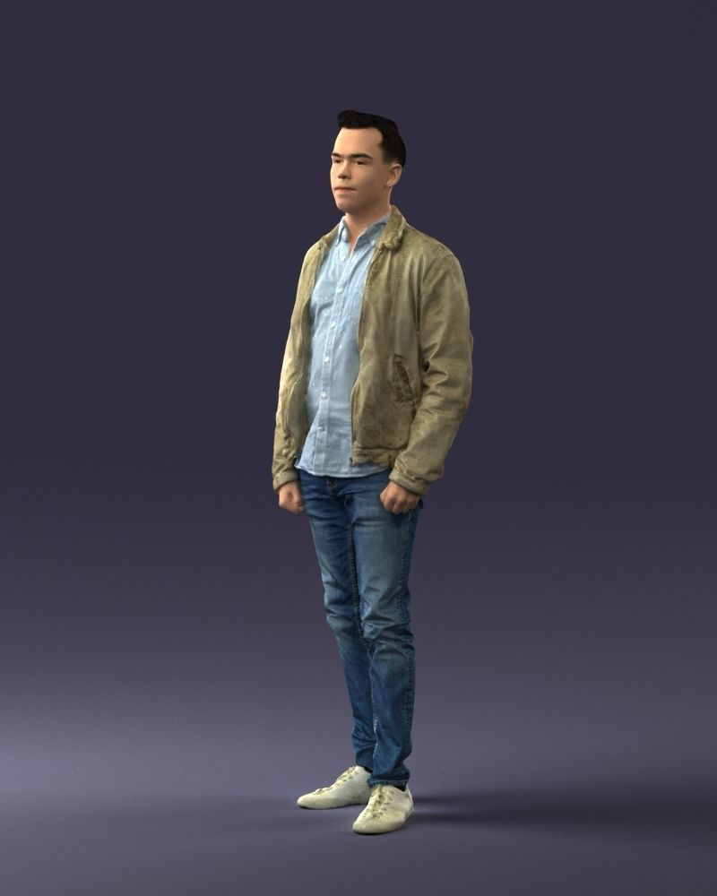 000028 Casual man 0818 3D model_30