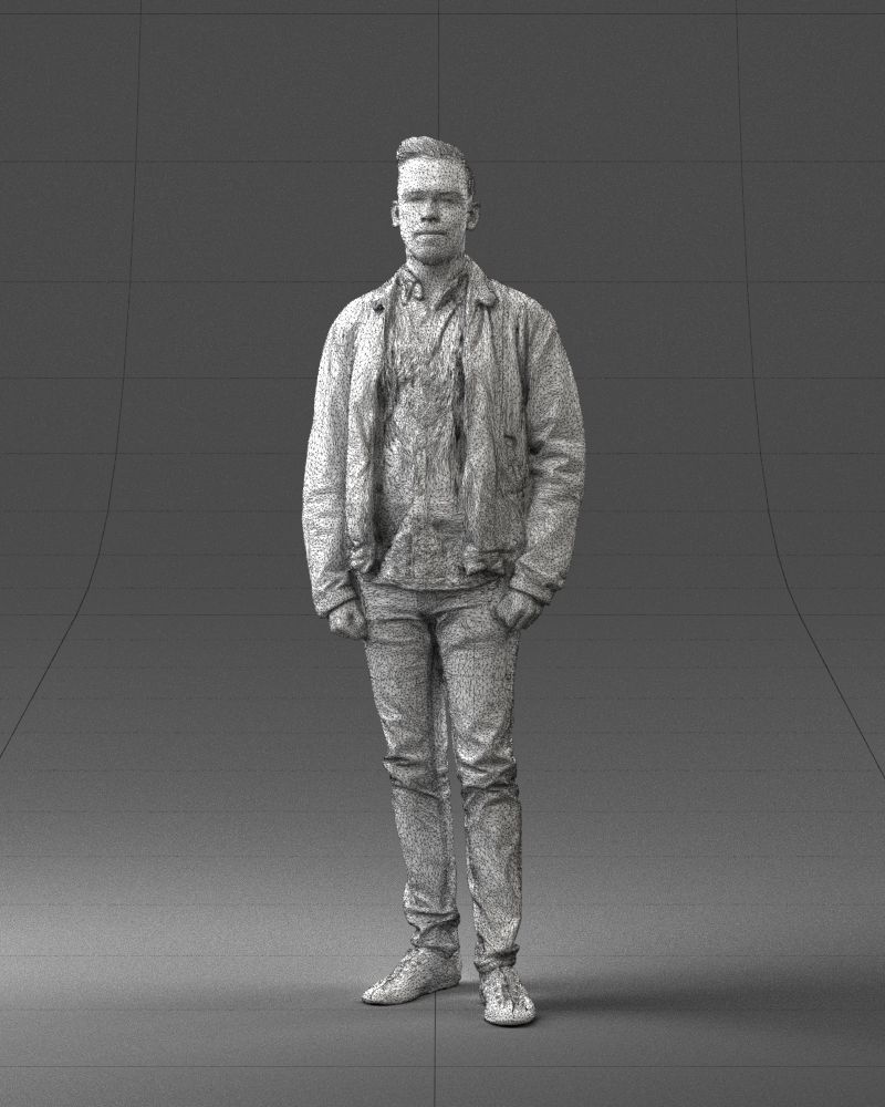 000028 Casual man 0818 3D model_2