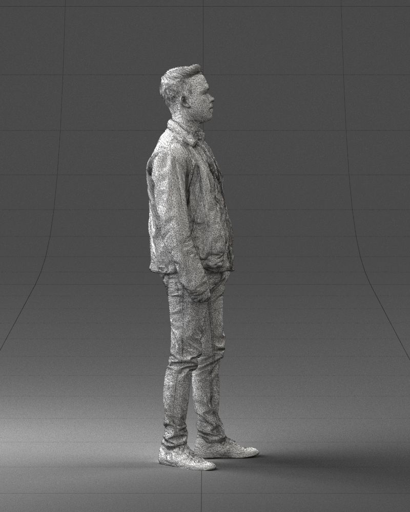 000028 Casual man 0818 3D model_14