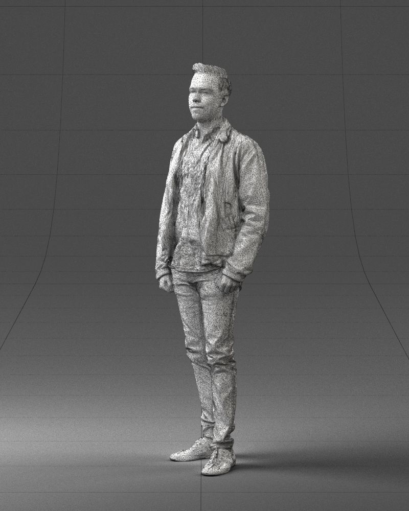 000028 Casual man 0818 3D model_32