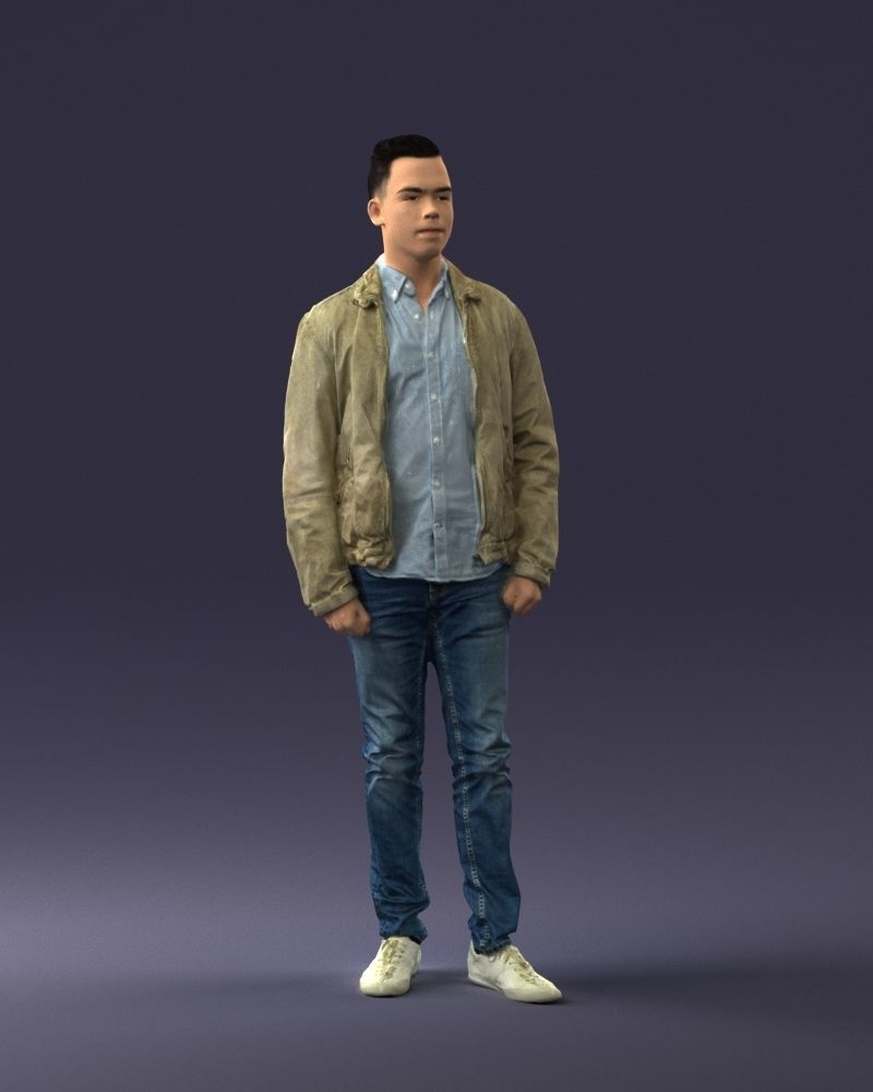 000028 Casual man 0818 3D model_6
