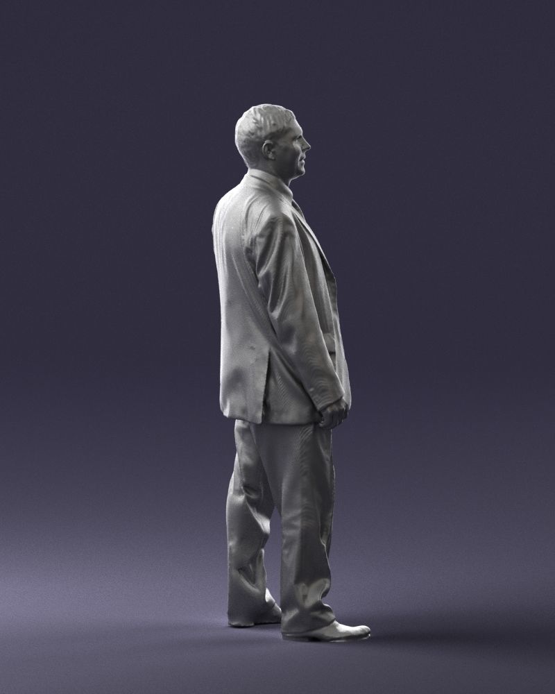 Cheerful man dark suit 0662 3D model_28