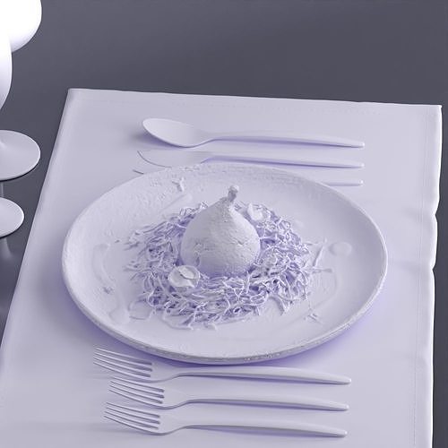 Chicken in bag 0005 3D model 5