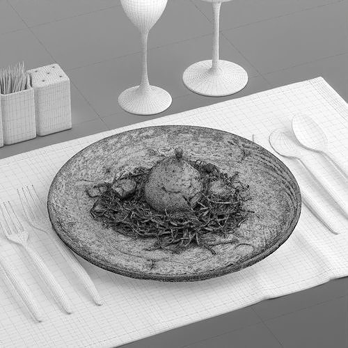 Chicken in bag 0005 3D model 3