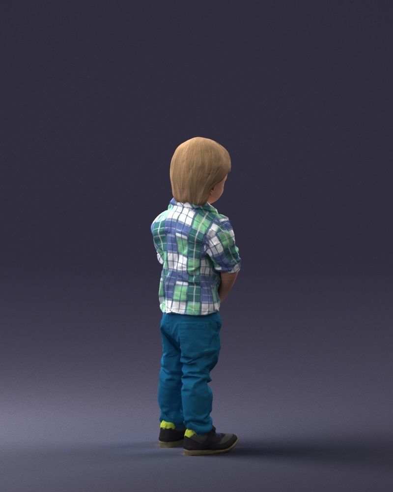 000144 Smiling Young Boy 0702 3D model_15