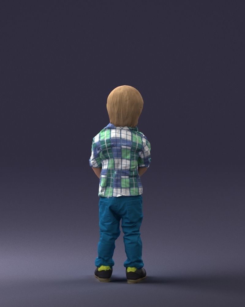 000144 Smiling Young Boy 0702 3D model_18