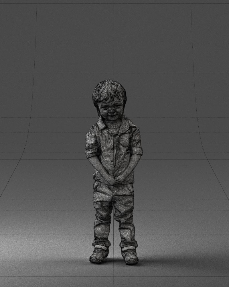 000144 Smiling Young Boy 0702 3D model_2